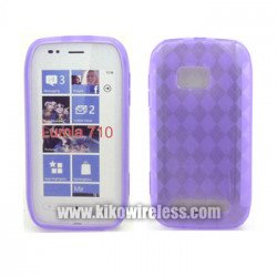 Gel Case  for Nokia Lumia 710(Purple)
